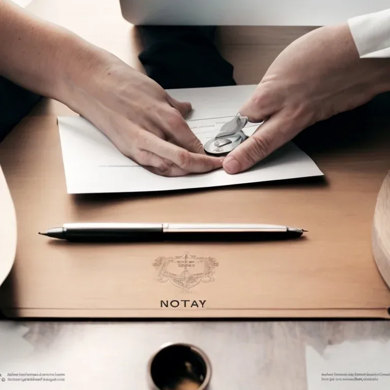 Notary stamp image