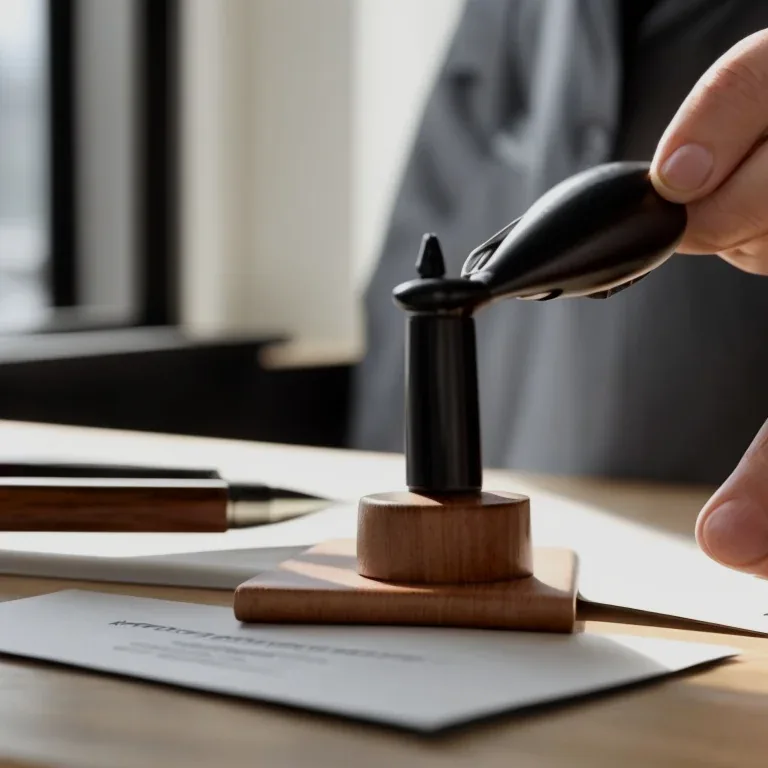 Checklist and notary seal